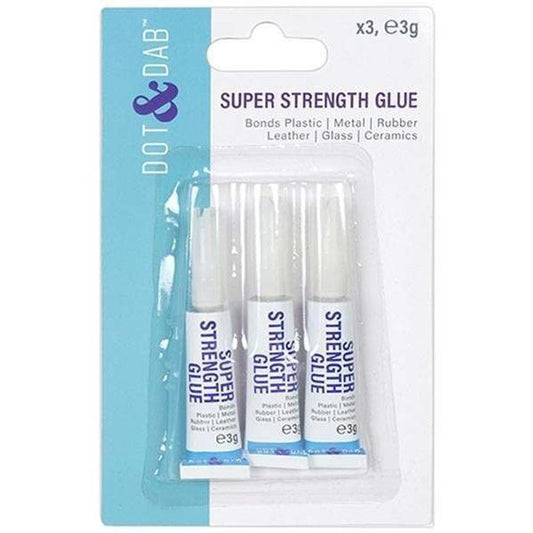 Super Glue 3x 3G Tubes