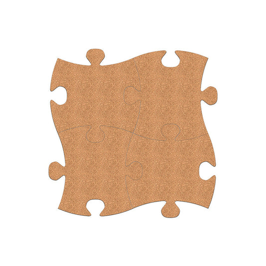 Cork Jigsaw Pieces 17cm Pack of 4
